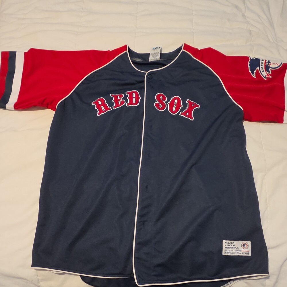 Dynasty MLB Boston Red Sox Jersey 2XL Navy Red White Baseball Official